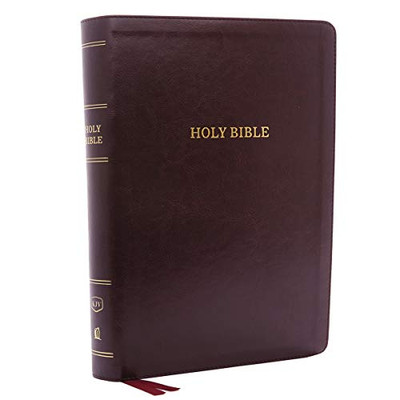 Kjv, Deluxe Reference Bible, Super Giant Print, Leathersoft, Burgundy, Thumb Indexed, Red Letter, Comfort Print: Holy Bible, King James Version