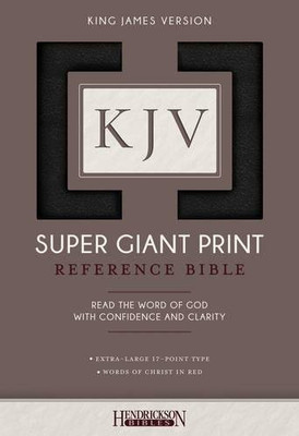 Kjv Super Giant Print Bible, Black (Imitation Leather) - Imitation Leather