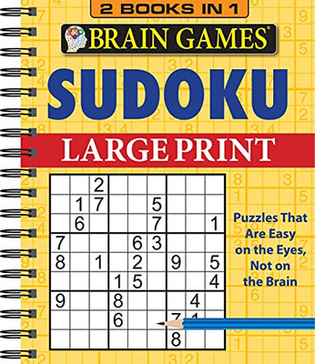 Brain Games - 2 Books In 1 - Sudoku (Large Print)