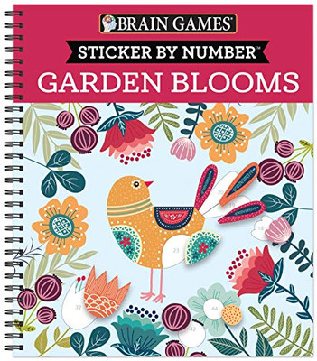 Brain Games - Sticker By Number: Garden Blooms