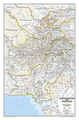 National Geographic: Afghanistan, Pakistan Wall Map (21.5 X 32.5 Inches) (National Geographic Reference Map)