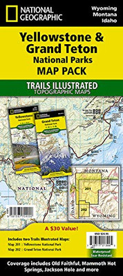 Yellowstone And Grand Teton National Parks [Map Pack Bundle] (National Geographic Trails Illustrated Map)