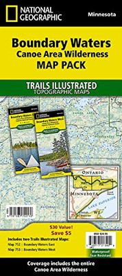 Boundary Waters Canoe Area Wilderness [Map Pack Bundle] (National Geographic Trails Illustrated Map)