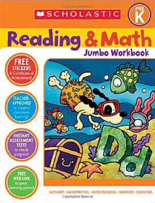 Scholastic Pre-K Reading & Math Jumbo Workbook
