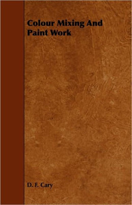 Colour Mixing And Paint Work