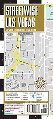 Streetwise Las Vegas Map: Laminated City Center Map Of Las Vegas, Nevada (Michelin Streetwise Maps)