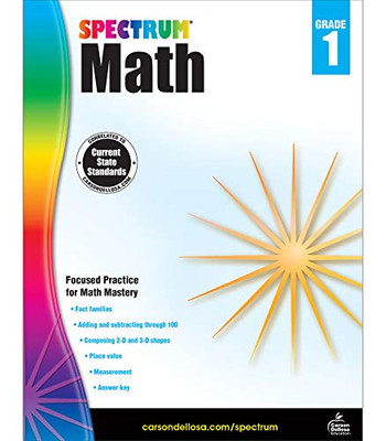 Spectrum First Grade Math Workbook ?çô Addition And Subtraction Mathematics Learning With Examples, Tests, Answer Key For Homeschool Or Classroom (160 Pgs)