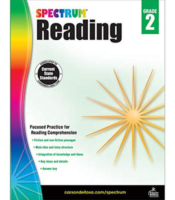 Spectrum 2Nd Grade Reading Workbook—State Standards For Reading Comprehension, Nonfiction Fiction Passages With Answer Key For Homeschool Or Classroom (174 Pgs)