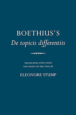 Boethius'S "De Topicis Differentiis" (Cornell Classics In Philosophy)