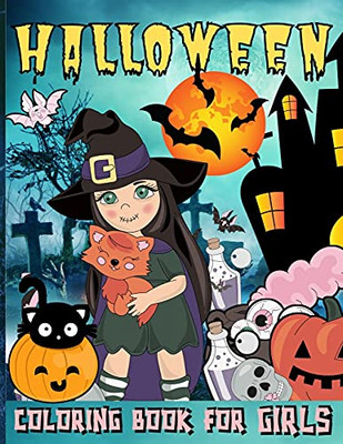 Halloween Coloring Book For Girls