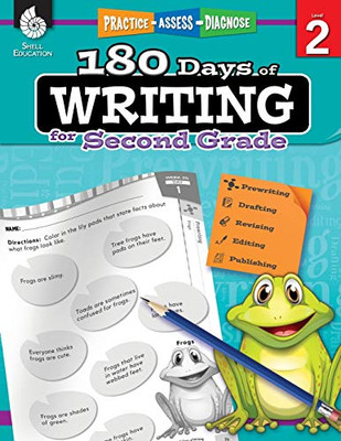 180 Days Of Writing For Second Grade - An Easy-To-Use Second Grade Writing Workbook To Practice And Improve Writing Skills (180 Days Of Practice) - Paperback