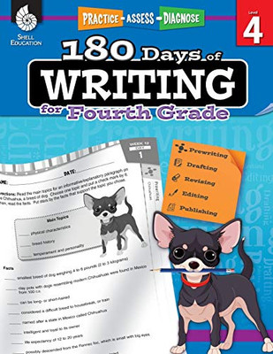 180 Days Of Writing For Fourth Grade - An Easy-To-Use Fourth Grade Writing Workbook To Practice And Improve Writing Skills (180 Days Of Practice) - Paperback
