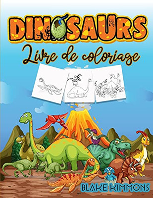 Dinosaures Livre De Coloriage: Livre D'Activit??S Pour Les Enfants, Apprendre Les Noms Des Dinosaures Et Les Colorier. (French Edition)