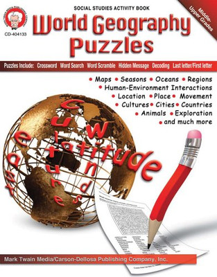 Mark Twain - World Geography Puzzles, Grades 6 - 12