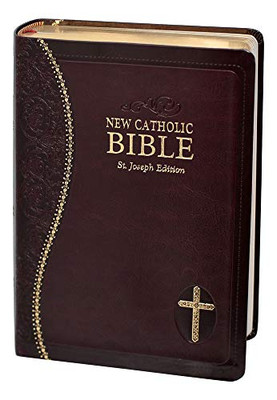 New Catholic Bible Medium Print Dura Lux (Burgundy)