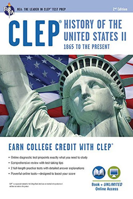 Clep?« History Of The U.S. Ii Book + Online (Clep Test Preparation)