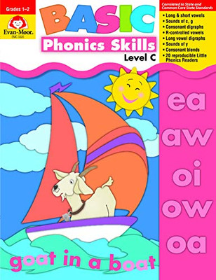 Evan-Moor Basic Phonics Skills For Grades 1-2, Level C, Teacher Reproducible Pages; Teaching Supplemental Workbook