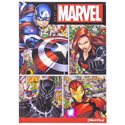 Best Of Marvel Look And Find - Spider-Man, Avengers, Guardians Of The Galaxy, Black Panther And More! - Characters From Avengers Endgame Included - Pi Kids