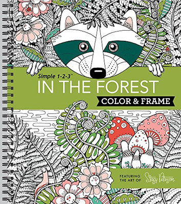 Color & Frame - In The Forest (Adult Coloring Book)