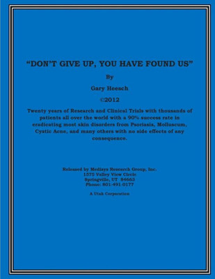 Don't Give Up, You Have Found Us