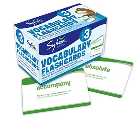 3Rd Grade Vocabulary Flashcards: 240 Flashcards For Improving Vocabulary Based On Sylvan'S Proven Techniques For Success (Sylvan Language Arts Flashcards)