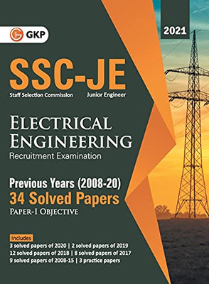 Ssc 2021 Junior Engineers Paper I - Electrical Engineering - 34 Previous Years Solved Papers (2008-20)