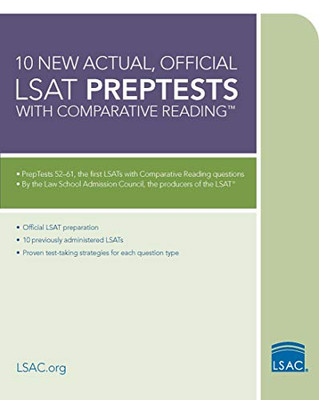 10 New Actual, Official Lsat Preptests With Comparative Reading: (Preptests 52Â61) (Lsat Series)