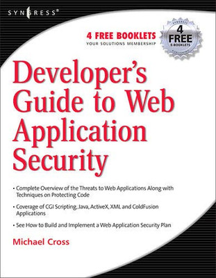 Developer'S Guide To Web Application Security - Paperback