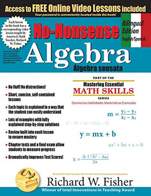 No-Nonsense Algebra, Bilingual Edition English-Spanish (Spanish Edition)