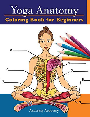 Yoga Anatomy Coloring Book For Beginners: 50+ Incredibly Detailed Self-Test Beginner Yoga Poses Color Workbook | Perfect Gift For Yoga Instructors, Teachers & Enthusiasts