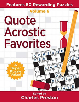 Quote Acrostic Favorites: Features 50 Rewarding Puzzles (Puzzle Books For Fun) - 9781734048315
