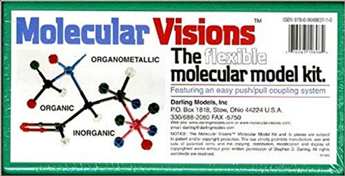 Molecular Visions (Organic, Inorganic, Organometallic) Molecular Model Kit #1 By Darling Models To Accompany Organic Chemistry