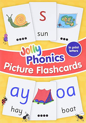 Jolly Phonics Picture Flashcards (In Print Letters)