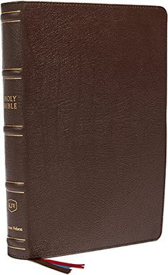 Kjv, Large Print Verse-By-Verse Reference Bible, Maclaren Series, Genuine Leather, Brown, Thumb Indexed, Comfort Print: Holy Bible, King James Version