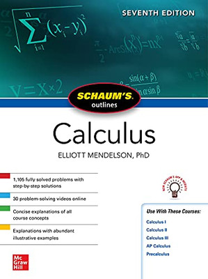 Schaum'S Outline Of Calculus, Seventh Edition (Schaum'S Outlines)