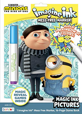 Despicable Me Minions Rise Of Gru 16-Page Imagine Ink Coloring Book With Mess Free Marker 48405