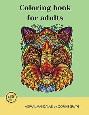 Adult Coloring Book - Animal Mandala