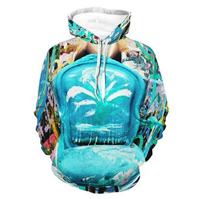Unisex Realistic Print Hoodie Art Graffiti Pattern Pullover Hoodies Long Sleeve Comfy Sweater With Pocket For Women Men