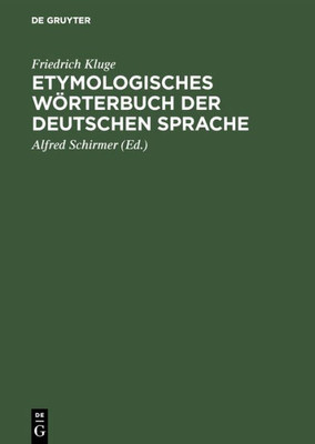 Etymologisches WÃ¶rterbuch der deutschen Sprache