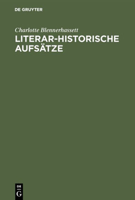 Literar-Historische AufsÃ¤tze