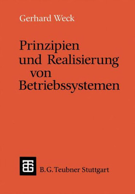 Prinzipien Und Realisierung Von Betriebssystemen