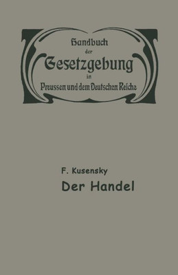 Handel Und Gewerbe: Der Handel