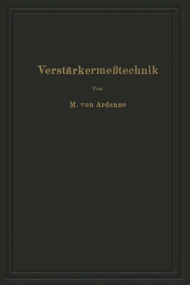 VerstÃ¤rkermeÃŸtechnik: Instrumente Und Methoden