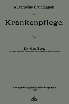 Allgemeine Grundlagen Der Krankenpflege