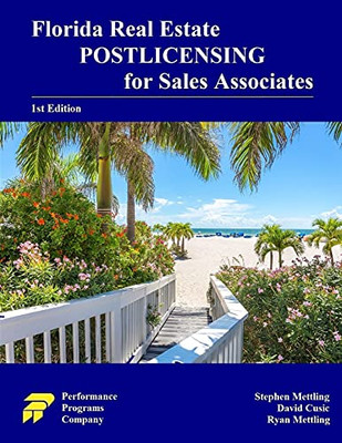 Florida Real Estate Postlicensing for Sales Associates: 1st Edition - 9780915777846