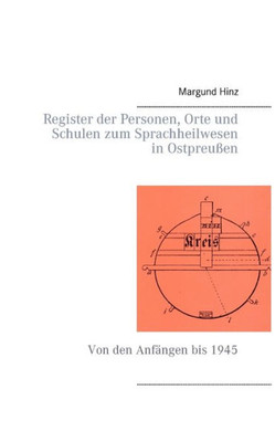 Register der Personen, Orte und Schulen zum Sprachheilwesen in OstpreuÃŸen: Von den AnfÃ¤ngen bis 1945