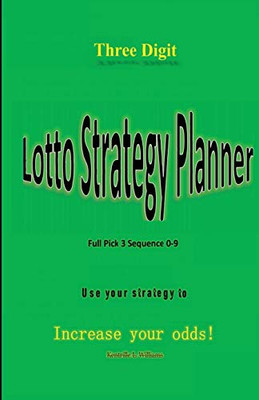 Three Digit Lotto Strategy Planner Full Pick 3 Sequence