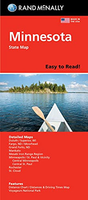 Rand McNally Easy To Read: Minnesota State Map