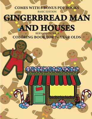 Coloring Book for 7+ Year Olds (Gingerbread Man and Houses) - 9780244564063