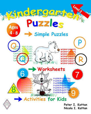 Kindergarten Puzzles - Level 2: Simple Puzzles, Worksheets, and Activities for Kids